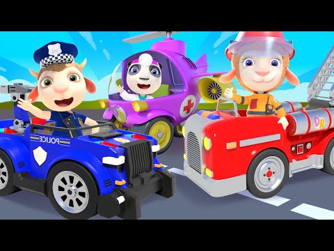 Rescue Team Patrol Mission | Police, Doctor, Firefighter | Dolly and Friends 3D | Kids Cartoon