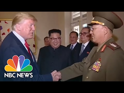 President Donald Trump Salutes North Korean General In State Media Footage | NBC News