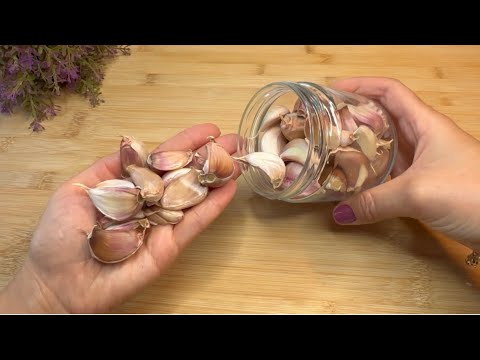 🔥Storing garlic is very easy!  It doesn't shrink or sprout! the method really works