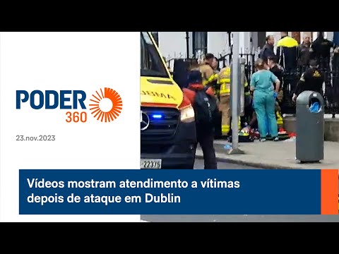 V&amp;iacute;deos mostram atendimento a v&amp;iacute;timas depois de ataque em Dublin