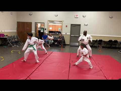 KYOSHI FERGUSON &amp; STUDENTS PERFORM THE 2nd KATA OF SHORIN RYU MATSUBAYASHI RYU KATA FUKYUGATA NI.