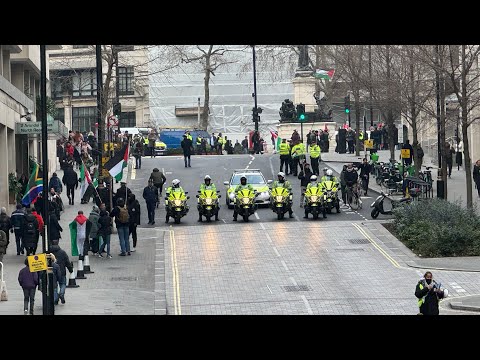 RAW FOOTAGE: LONDON CEASEFIRE NOW PROTEST.