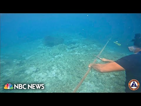 Watch: Philippine coast guard cuts barrier placed by China at disputed shoal