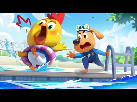 Safety in Swimming Pools | Safety Cartoon | Detective Cartoon | Kids Cartoon | Sheriff Labrador