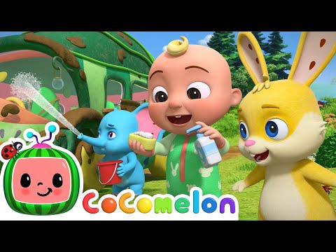 Bus Wash Song | CoComelon Animal Time Nursery Rhymes &amp; Stories for kids