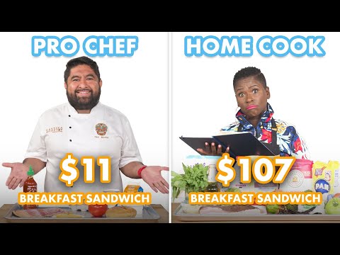 $107 vs $11 Breakfast Sandwich: Pro Chef &amp; Home Cook Swap Ingredients | Epicurious