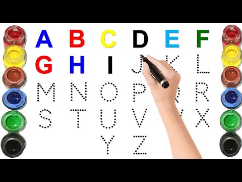 Writing ABCD Alphabets and numbers counting 123.Shapes for kids and Toddlers.ABC English for Kids