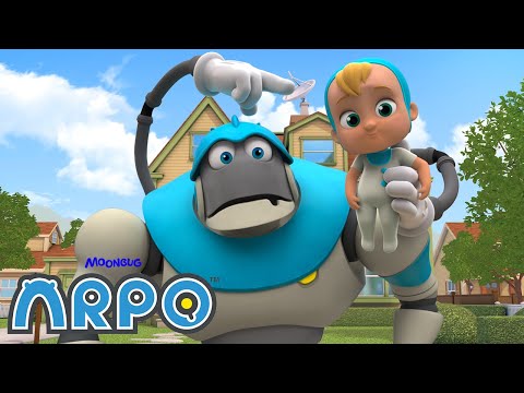 5 HOURS OF ARPO The Robot 🤖 - Bath Time Blues! | Moonbug Kids TV Shows | Cartoons For Kids