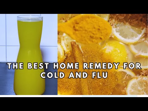 HOW TO MAKE LEMON GINGER TURMERIC TEA | NATURAL HOME REMEDY FOR COLD AND FLU | IMMUNE BOOSTER JUICE