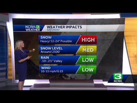 Weather Impact Day Saturday: How much Sierra snow to expect