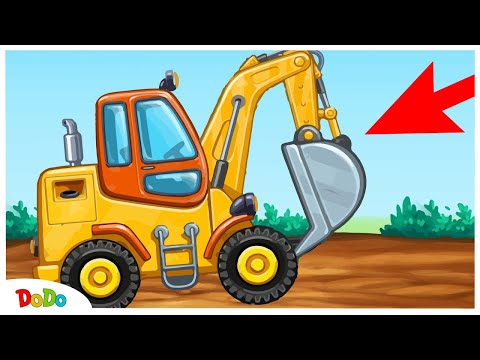 Bagger baut Haus Kinderfilm DEUTSCH | DoDo - Kindervideos ab 1 Jahr | Bagger im Einsatz