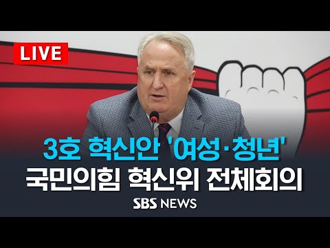 3호 혁신안 '여성&amp;middot;청년'..국민의힘 혁신위원회 전체회의/ SBS