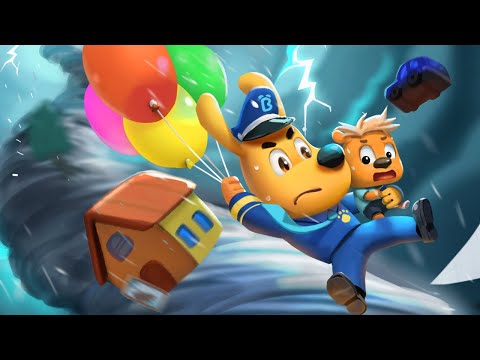 A Big Tornado is Coming!  | Safety Cartoon | Sheriff Labrador | Cartoon for Kids | BabyBus