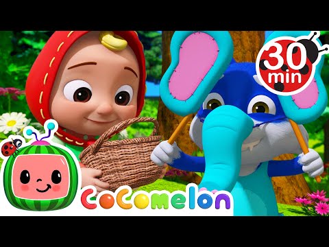 Little Red Riding JJ &amp; MORE | CoComelon JJ's Animal Time | Animal Nursery Rhymes