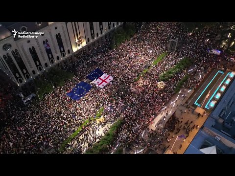 Georgians Hold Mass Rally For EU Membership