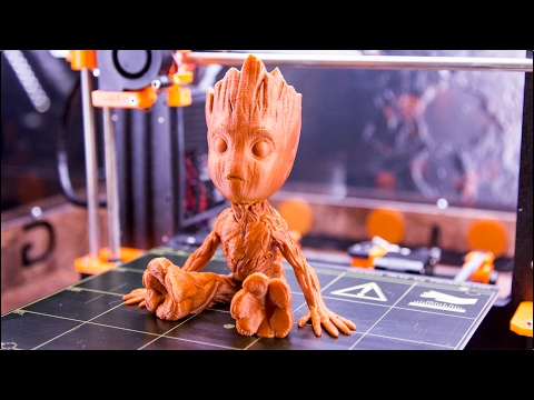 Baby Groot -  3D Printing Time Lapse