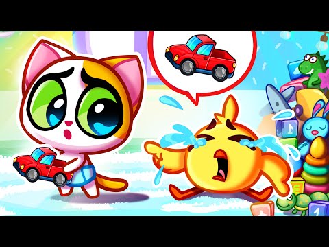 Siblings Play With Toys 😍🧸 Learn Good Habits for Kids 😻 Funny Cartoons by Purr-Purr Stories