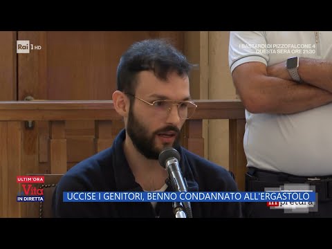 Uccise i genitori, Benno condannato all'ergastolo - La Vita in diretta - 30/10/2023