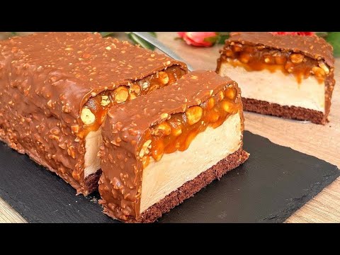An easy Snickers cake recipe that will blow your mind! Simple and very tasty! 😋