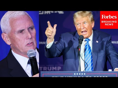 WATCH: Trump Reacts To Mike Pence Dropping Out Of 2024 Presidential Race
