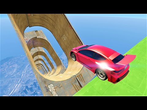 Loop Half Pipe Smashing Ramp - GTA 5 Online