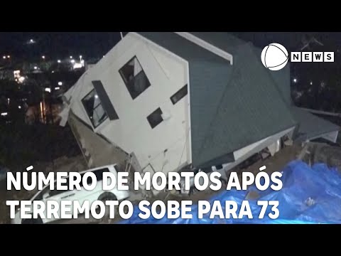 N&uacute;mero de mortos ap&oacute;s terremoto no Jap&atilde;o sobe para 73