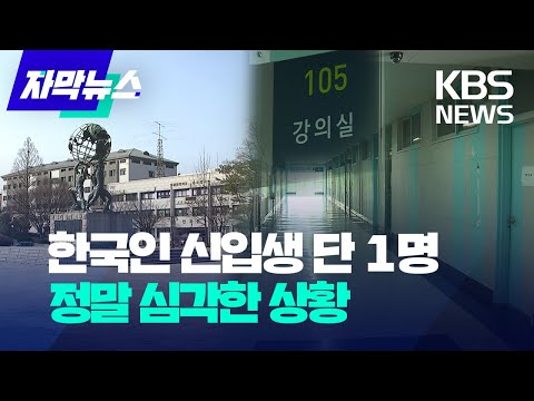 [자막뉴스] 어딜 봐도 외국인뿐&hellip;&quot;여기 한국 대학교 맞아요?&quot; / KBS 2023.04.02.