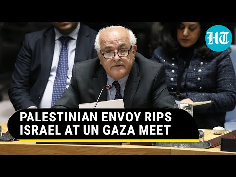 Palestinian Envoy Roars At UN During Gaza Meet | 'Netanyahu Doesn't Care...' | Watch