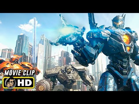 PACIFIC RIM: UPRISING (2018) Movie Clips [HD] Kaiju Fight Scenes