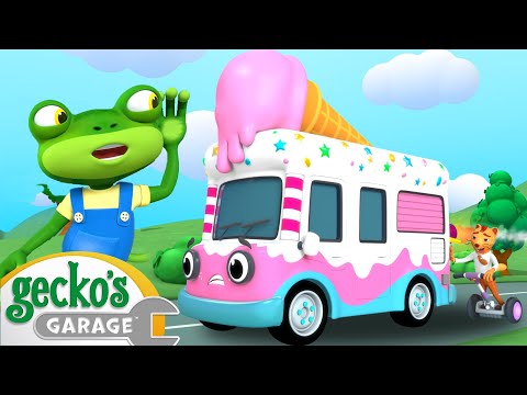 Rocket Powered Ice Cream Truck | Gecko's Garage | Trucks For Children | Cartoons For Kids