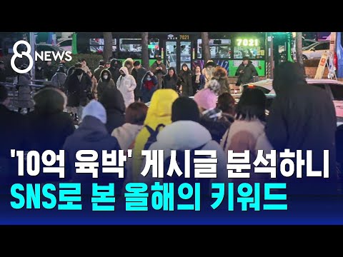 '10억 육박' 게시글 분석하니&hellip;SNS로 본 올해의 키워드 / SBS 8뉴스