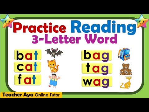 Learn to read 3-letter word | Phonics | Reading guide for beginners,kids,toddlers | Practice reading