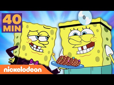 سبونج بوب | 40 دقيقة من أكثر وظائف سبونج بوب الممتعة | Nickelodeon Arabia