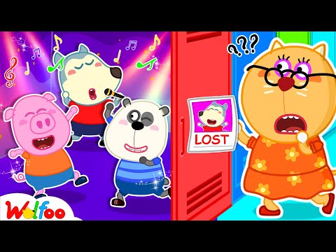 I Built a SECRET ROOM To Hide in School!  Fun Playtime with Wolfoo 🤩 Wolfoo Kids Cartoon