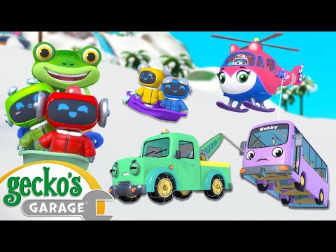 Snowy Mountain Rescue | Gecko's Garage | Trucks For Children | Cartoons For Kids