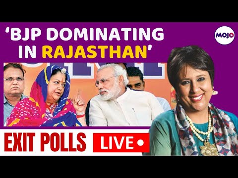 Barkha Dutt LIVE | Gehlot Out, Vasundhara In: Exit Polls Go With Traditional Trend In Rajasthan