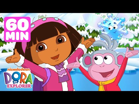 Dora the Explorer Snow &amp; Winter Rescues! ❄️  1 Hour | Dora &amp; Friends