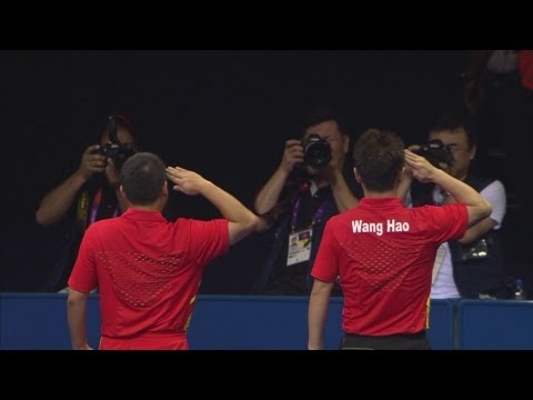 Wang Hao Wins Men's Table Tennis Singles Semi-Final - London 2012 Olympics