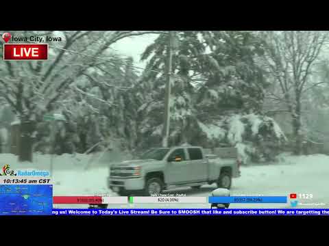 🔴CRIPPLING BLIZZARD CONDITIONS - LIVE STORM CHASER ❄️