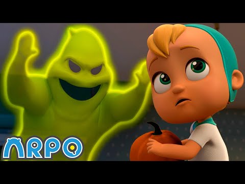 Chase the Ghost!!! | ARPO The Robot | Funny Kids Cartoons | Full Episode Compilation