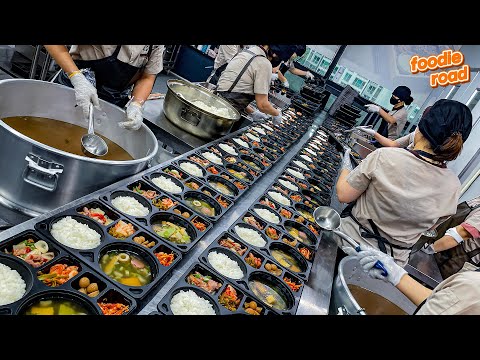 Mass production of 2,000 units a day! Korea's No. 1 Lunch Boxer on an overwhelming scale/Korean food