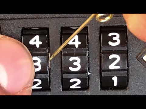 How To Unlock And Reset A TSA007 Luggage Lock