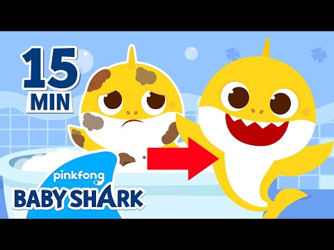 Let's Take a Bath with Baby Shark! | +Compilation | Songs for Kids | Baby Shark Official