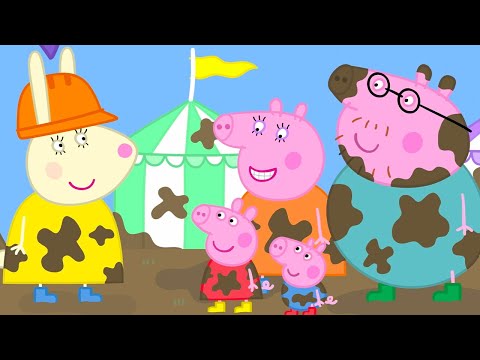 The Muddy Puddle Festival ⛺️ | Peppa Pig Official Full Episodes