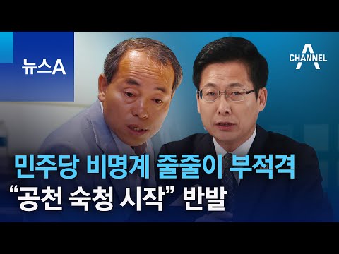 민주당 비명계 줄줄이 부적격&hellip;&ldquo;공천 숙청 시작&rdquo; 반발 | 뉴스A