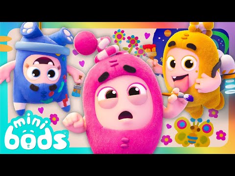 Paint Time Trouble 🎨 | Minibods | Preschool Cartoons