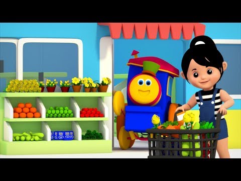 Super Market | Learning Street With Bob | Cartoon Videos And Songs For Toddlers by Kids Tv