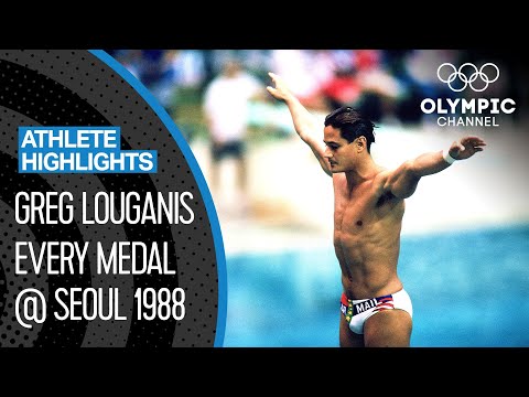 The greatest diver of all-time? Greg Louganis at Seoul 1988 ?? | Athlete Highlights