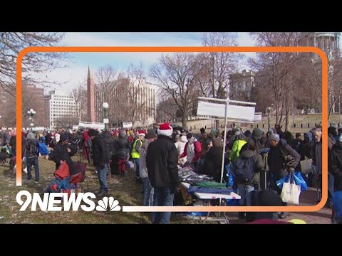 Hundreds of people experiencing homelessness given supplies at free market in Denver