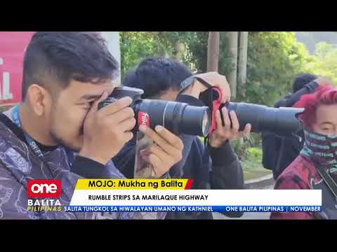 Kurbada sa Marilaque highway, nilagyan na ng rumble strips